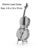 Mini 3D Metal Puzzle Musical Instrument Set Drum Bass Piano Electric Guitar Model DIY Handmade Toys For Kid Adult Jigsaw Puzzles 5