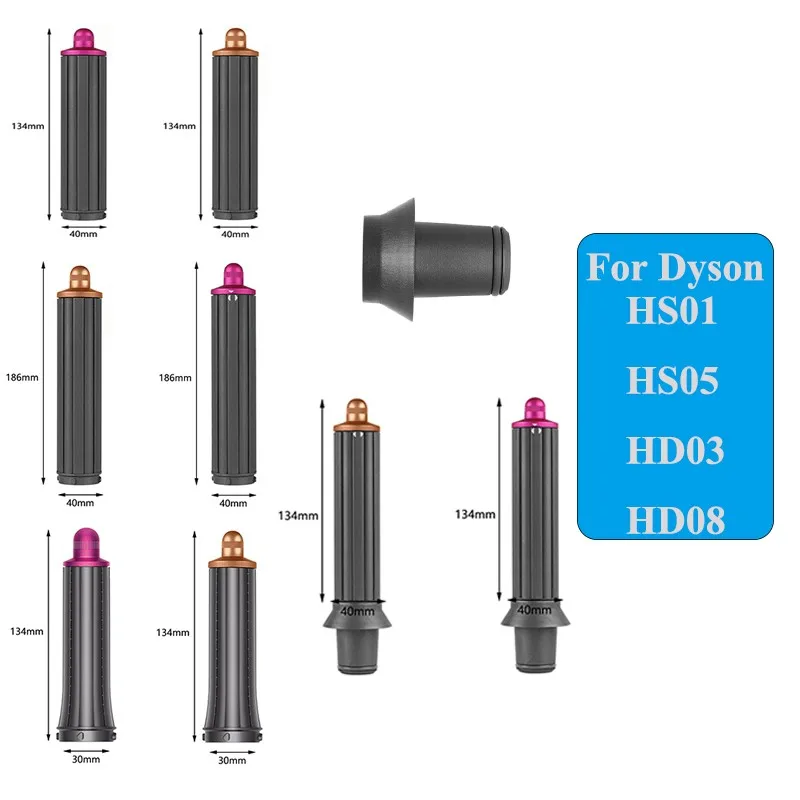 Per Dyson Airwrap Long Curling Barili Hs01 Hs05 Hd03 Hd08 Ugello Flyaway Attahcment Strumenti Per Lo Styling Accessori Per Bigodino Per Capelli