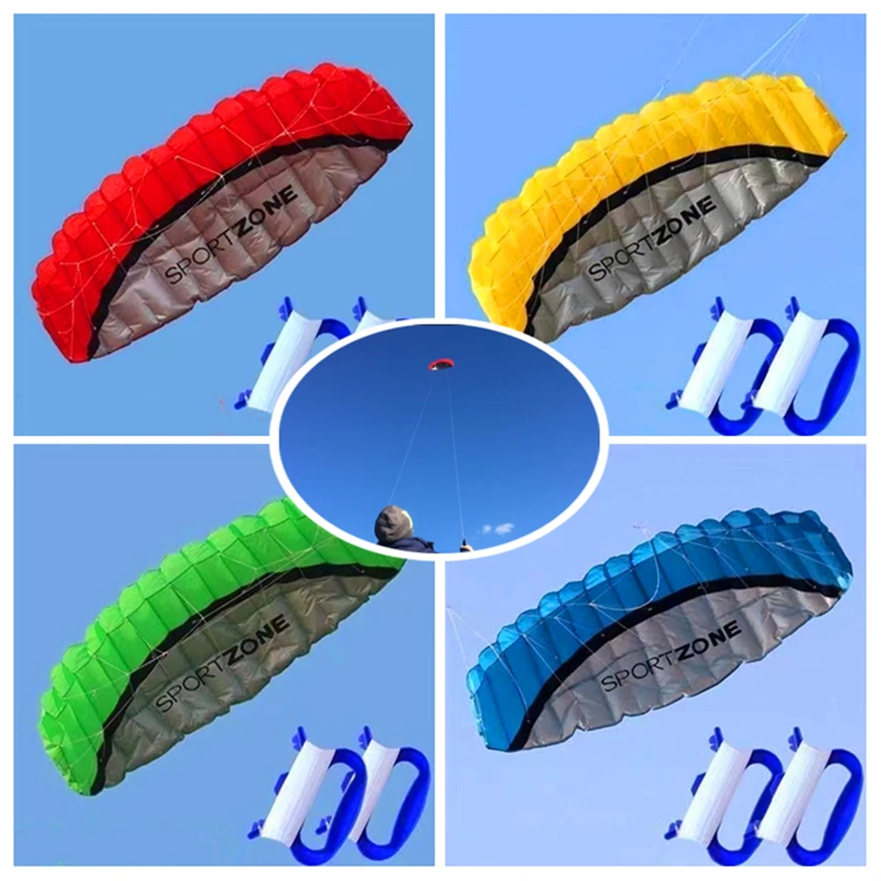 250cm Large Sports Kites Flying Dual Line Power Kites Outdoor Toys Beach Kite Board Wind Toys Kitesurfing Ripstop Nylon