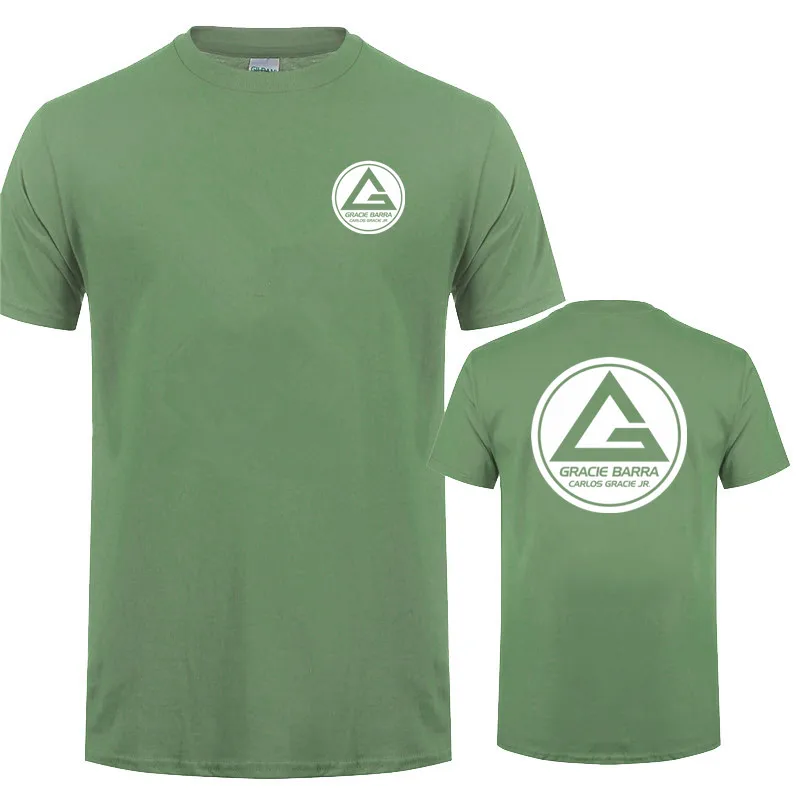 Gracie Barra Carlos GR Brazilian Jiu Jitsu T Shirt Summer Men O Neck Cotton Short Sleeve Tshirts Fashion Cool Tops LH-431 6