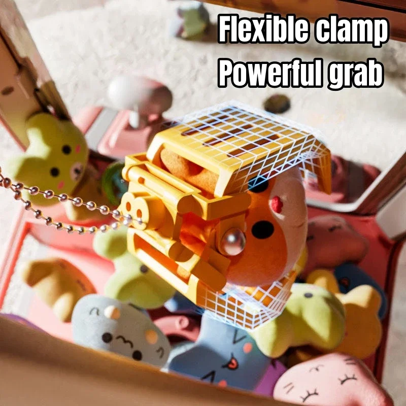 Mini Claw Machine Toys for Kids DIY Prizes Gashapon Coin Operated Play Game Arcade Crane Doll Machines Children Christmas Gifts 5