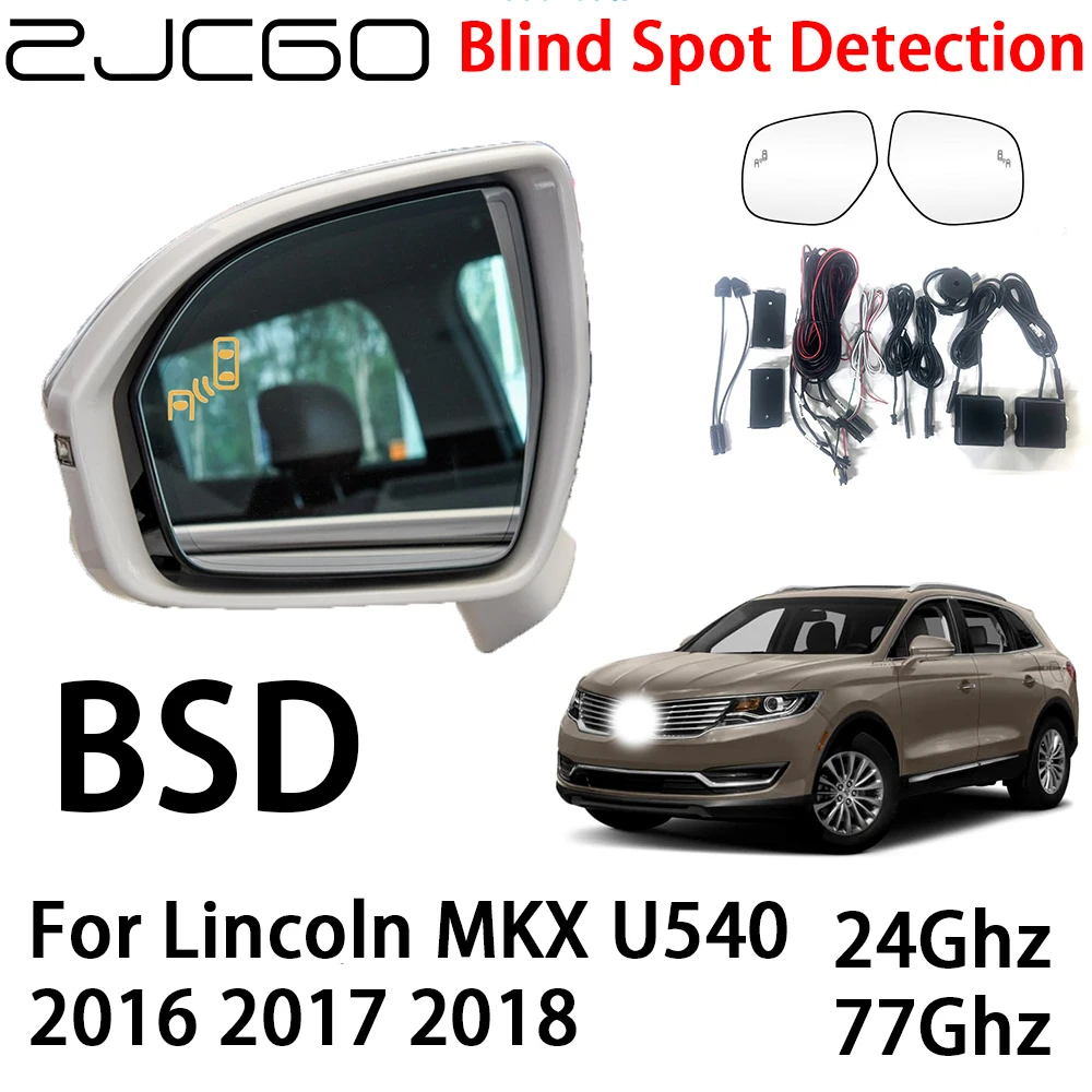 

ZJCGO Car BSD Radar Warning System Blind Spot Detection Safety Driving Alert for Lincoln MKX U540 2016 2017 2018