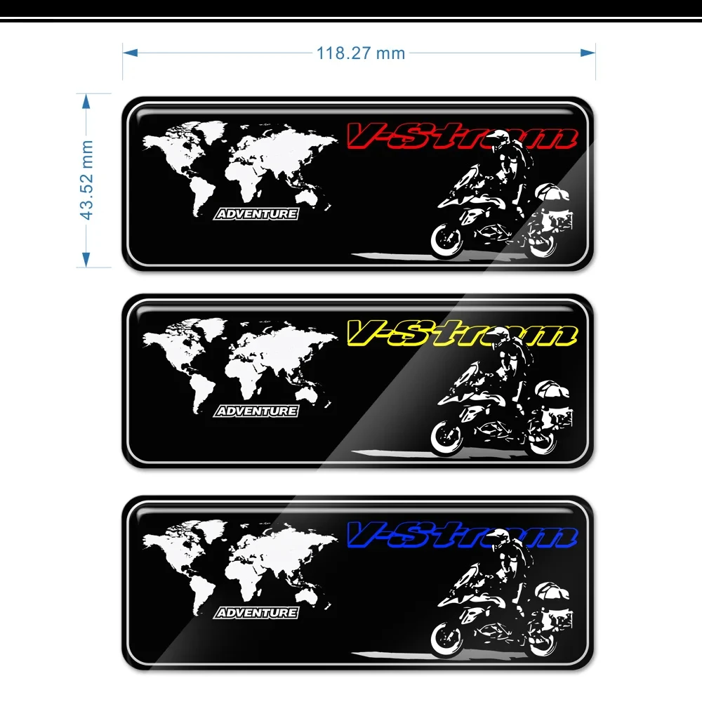 

650XT 1050XT For Suzuki V-STROM DL 1000 650 250 1050 XT Tank Pad Trunk Luggage Cases Stickers VSTROM 2019 2020 Protector Logo