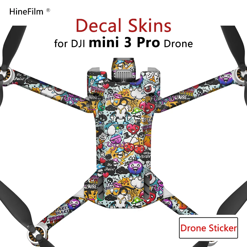 Hinefilm Skin for Mini 3 PRO Drone Stickers Cover Skin For Dji Mini3 Pro Decal Coat Wrap Sticker