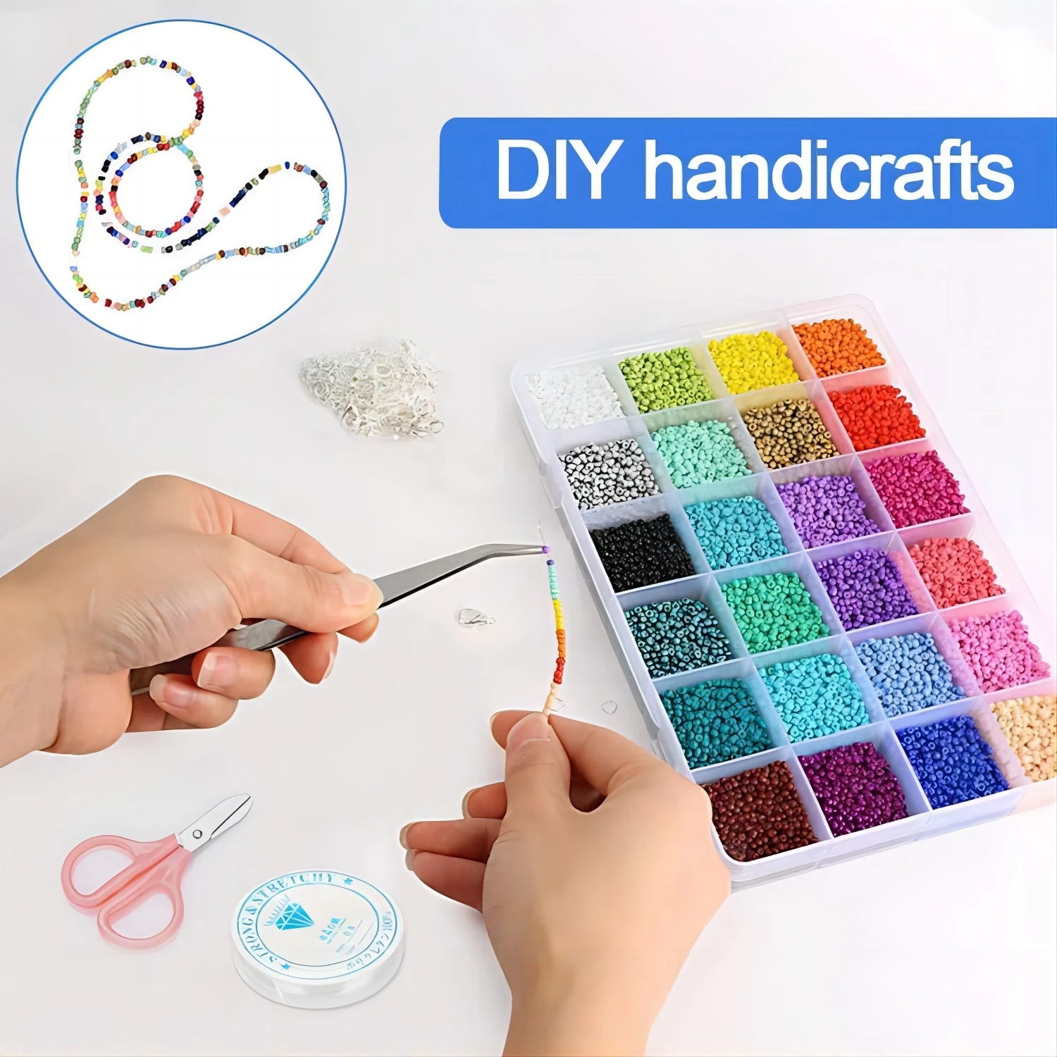 24-Case 3mm Lacquered Glass Beads Diy Handmade Beaded Material Bracelets Necklaces Earrings Jewelry Making Kit For Halloween glass beads jewelry making kit