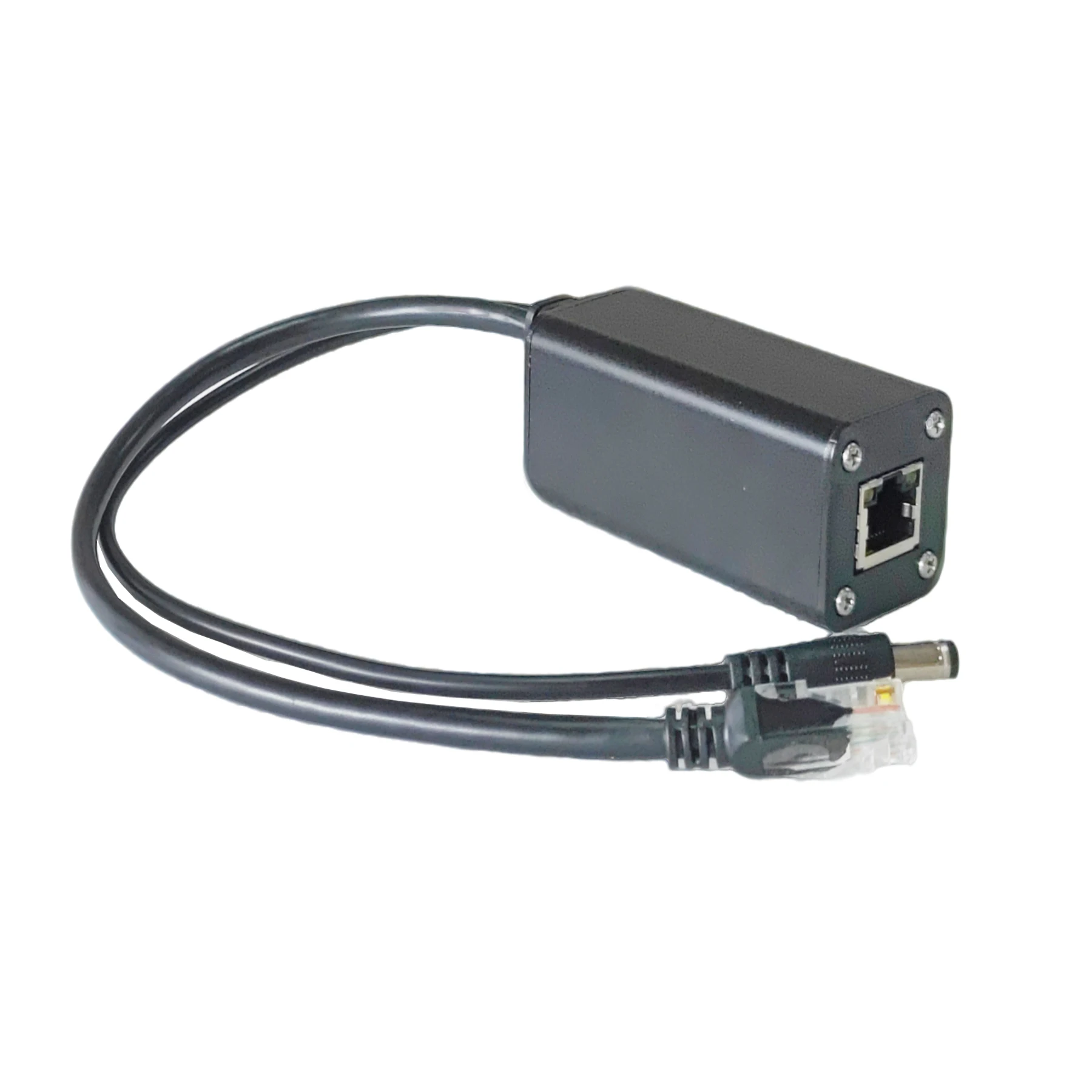 2.5Gbe 산업용 POE 스플리터 12V 25W 출력 30cm 케이블 금속 케이스 포함