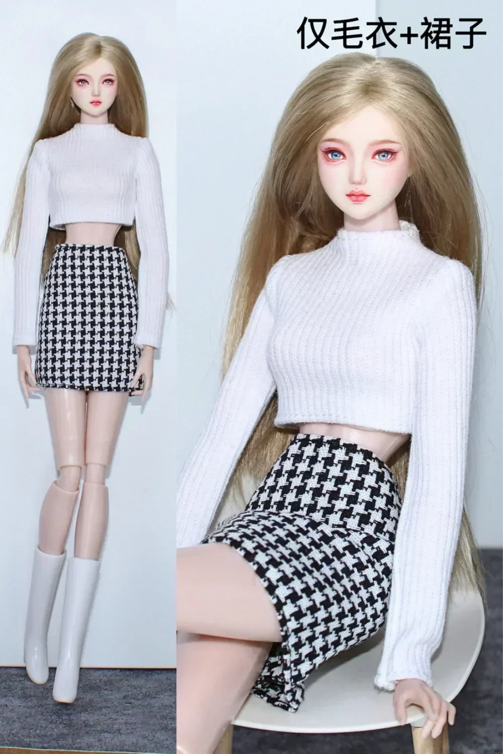 New 2024 clothing set / Fashion dress shirt coat 1/6 Doll clothes suit outfit for 30cm Xinyi FR ST PP Barbie Doll / girls gift 6