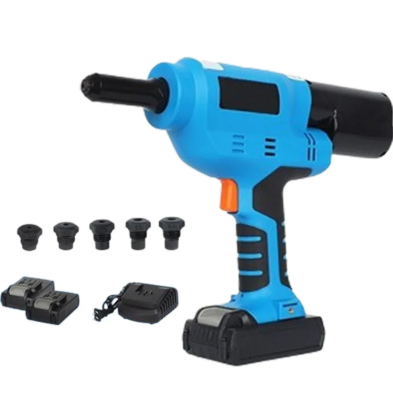 

Multi-Functional Automatic Rivet Nail Gun Rechargeable Electric Nut Riveting Drill Adapter Tools 18V Brushless Motor