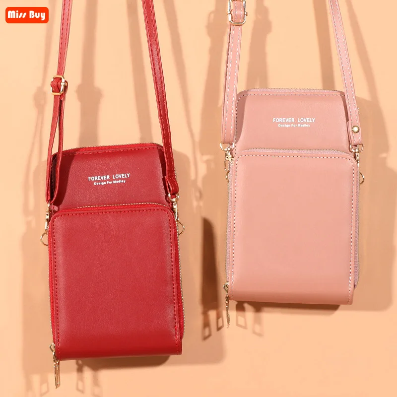 

Fashion Mobile Phone Bag Pouch for Samsung galaxy S22 S21 S20 FE S8 S9 S10 Plus S7 edge Case Crossbody Bag Clutch Wallet Purse