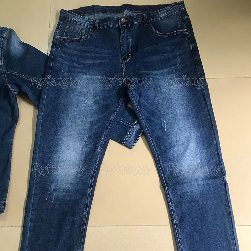 Men's Simple Slim Fit Stretch Denim Suit, Long Sleeve Jacket and Pants, Business Casual Jeans Sets, Spring Daily Wear, 2-Piece 5