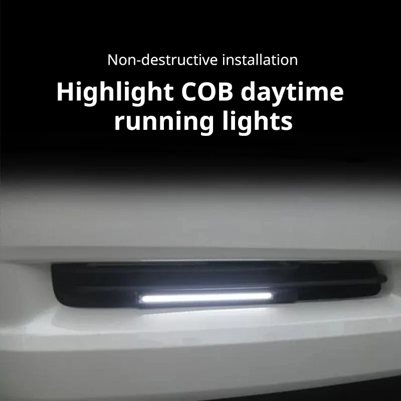 2PCS 17cm Universal COB LED Daytime Running Lights 3