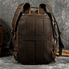 High Quality Bags Men's Leather Backpack Retro Luxury Fashion Style Backpack Travel Backpack School Bag For Men Leather Daypack 5