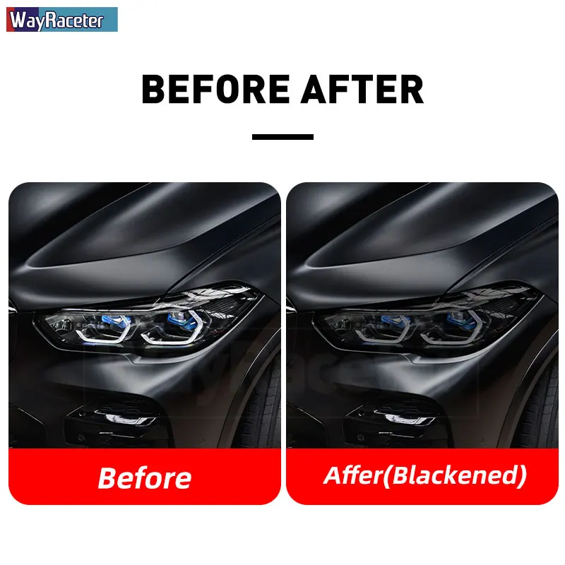 Voor BMW X5 F15 M F85 G05, 2 Stuks Auto Koplamp Tint Zwart Beschermfolie Vinyl Bescherming Transparante TPU Sticker