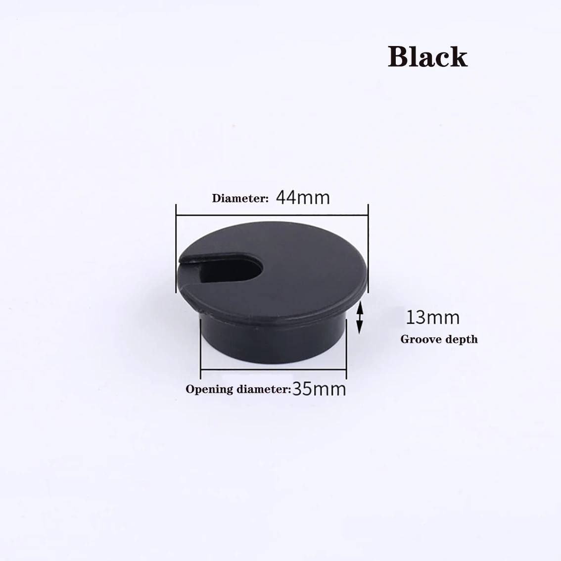 Description Picture 4 of itemGrommet Hole 35mm ABS Plastic Round Cable Box Computer Desk Line Hole Cover PC Table Furniture Decorative Accessories