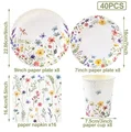 40pcs tableware