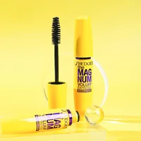 4D Black Mascara Thickening, Lengthening, Curling, Waterproof Liquid Fiber Mascara, Eyebrow Liner 6