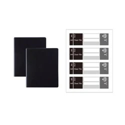 Miniature Dollhouse Writing Board and Stationery Set for DIY Office Desk Decor (Black)