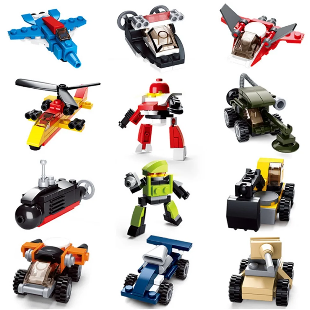 

Sluban Building Block Toys Mini Builder Set 18-32PCS Bricks B0591 A Set of 12 City Construction Compatbile With Leading Brands