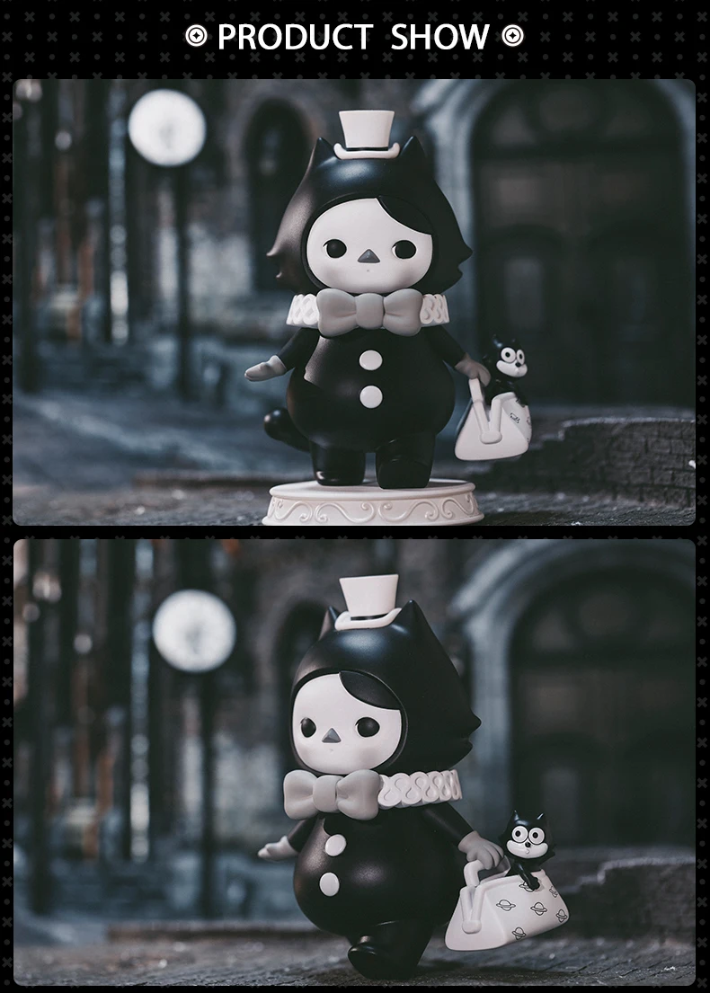 Pop Mart Felix The Cat Pucky 16 см ПВХ кавайная экшн-фигурка из