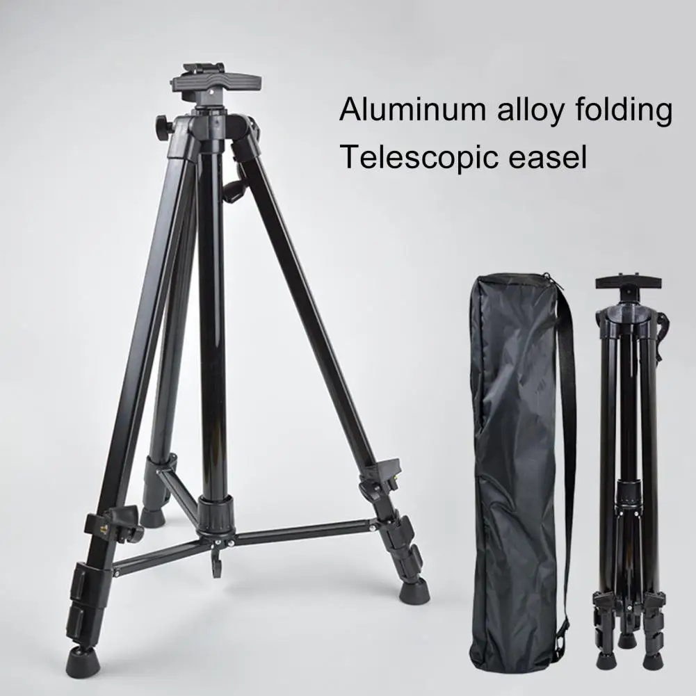 Tripod Artist Easel Metal Easel Angle Adjustable Free Lifting Widened Bracket Display Painting Canvas Iron Metal