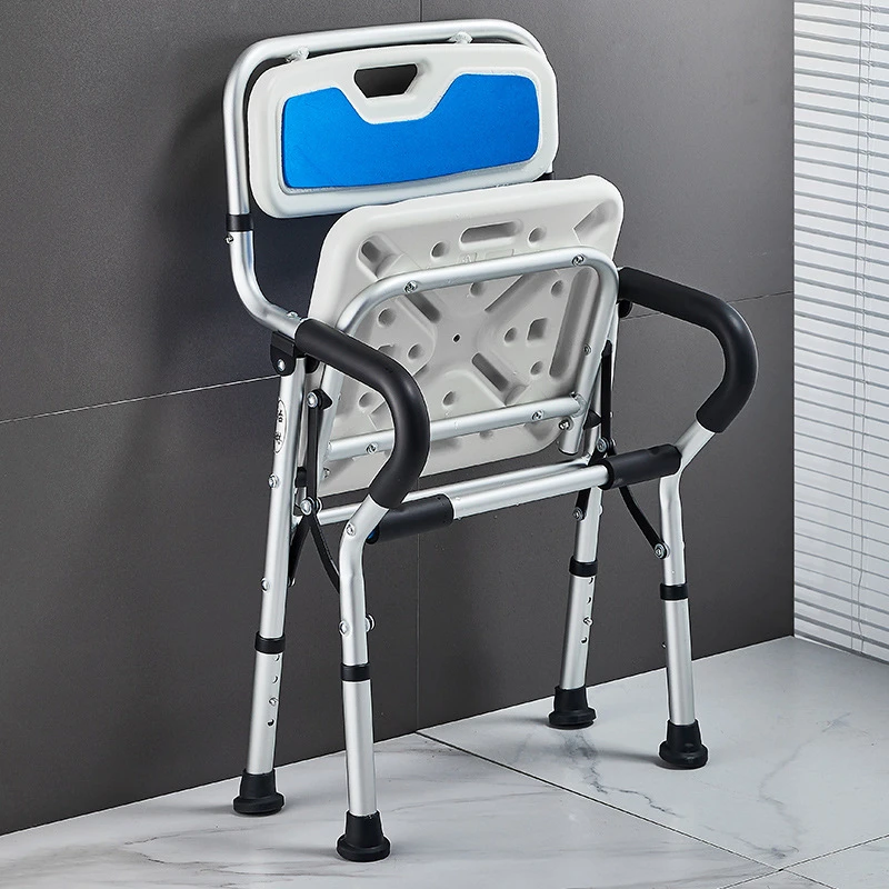 Elderly pregnant women bathroom shower chair anti-tip foldable Japanese non-slip bathroom shower bench 2