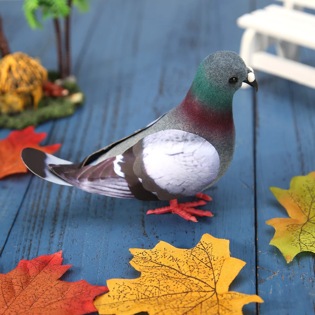 Foam Pigeon Ornaments Art Crafts Wild Pigeon Bird Model Artificial Imitation Handmade Beautiful Handcrafts Christmas Decorations