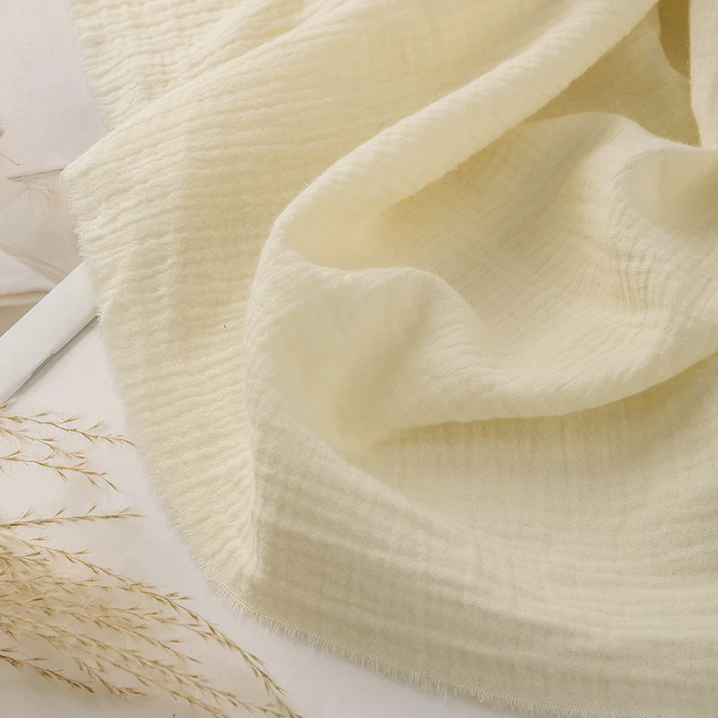 Premium Double Gauze Cotton Muslin Fabric for DIY Crafting & Sewing Projects