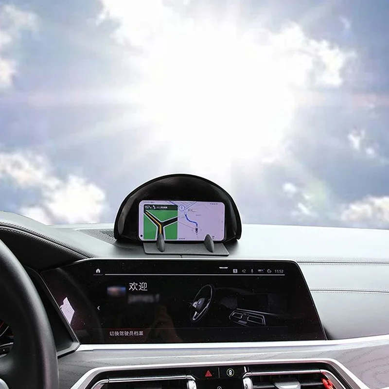 Car Cell Phone Sunscreen Sunshield Phone Umbrella Sun Shade For Motorcycle Bike Car Anti-scald Accessories 1pcs
