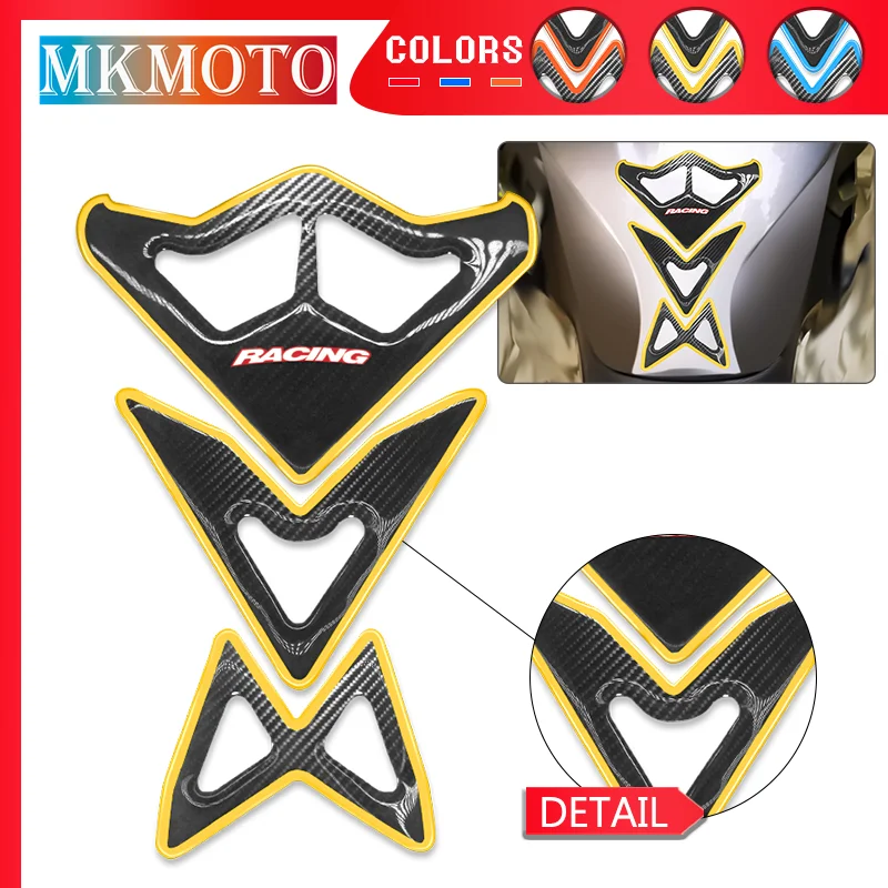 Hot Sales For SV650 650S SV1000 1000S Motorcycle Waterproof 3D Fishbone Fuel Tank Anti-Scratch Stickers Accessories sv650 sv1000 motorcycle wheel decoration decals for sv650 sv650s sv1000 sv 650 650s 1000 tire rim inner ring reflective stripes film stickers