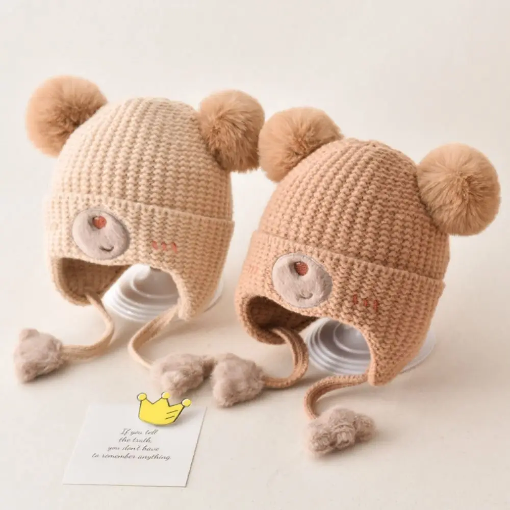 Cotton Winter Baby Beanie Hat for Kids Ear Protection