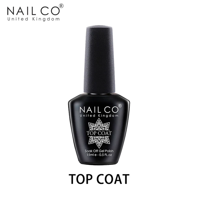 NAILCO 15ml Top Coat e Base Coat Art Design Gel Smalto per unghie UV Top Base Coat UV LED Soak Off Gel per la decorazione delle unghie Vernice 3