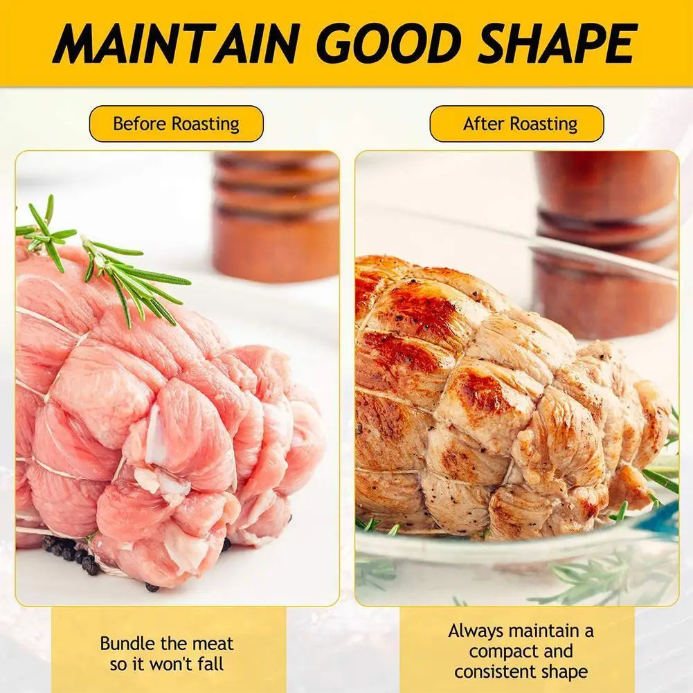 Cooking Tools Butcher's Cotton Twine Meat Prep Trussing Turkey Barbecue Strings Meat Sausage Tie Rope Cord Kitchen Supplies