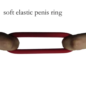 Soft Elastic Silicone Cock Ring Penis Enhance Erection Ejaculation Delay Sex Toys for Men Cock and Ball Donuts Ring 3