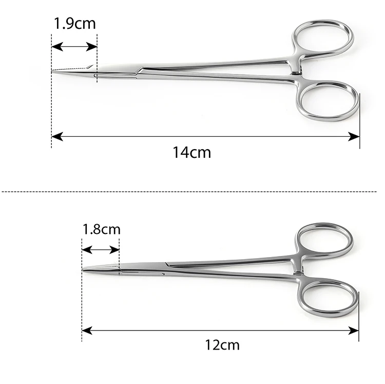 AZDENT Dental Nadelhalter Chirurgische Zange Edelstahl Wiederverwendbare Autoklav Sterilisation Zahnmedizin Zange Werkzeuge Instrument – Detail 3