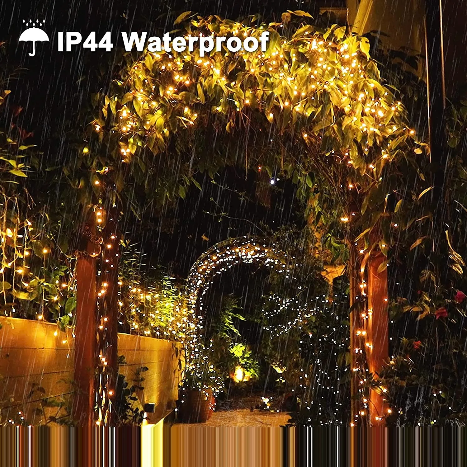 Remote LED Copper String Lights 5M50LED-30M300LED Battery Box Design IP54 Waterproof Flash Wave Steady Modes Festival Home Decor