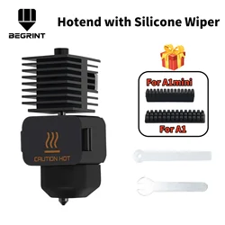 High - Performance 3D Printer Hotend Kit with Hardened Steel Nozzle (Multiple Sizes Available) - 0.6mm (Hotend - Wiper)