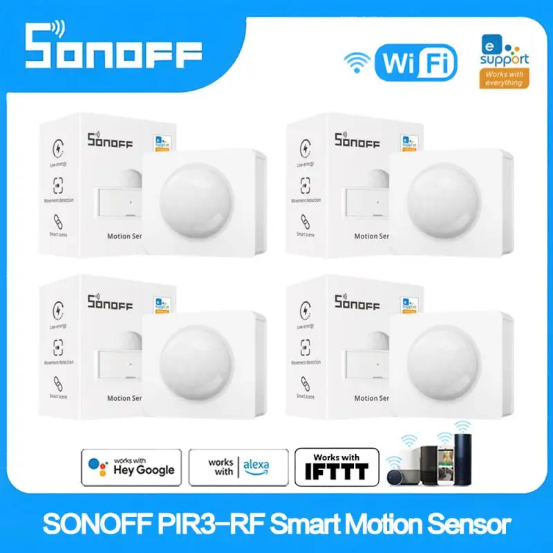 

SONOFF PIR3-RF 433Mhz Smart Motion Sensor Work With SONORF Bridge Via EWeLink APP Alarm Notification Smart Scene For Smart Home