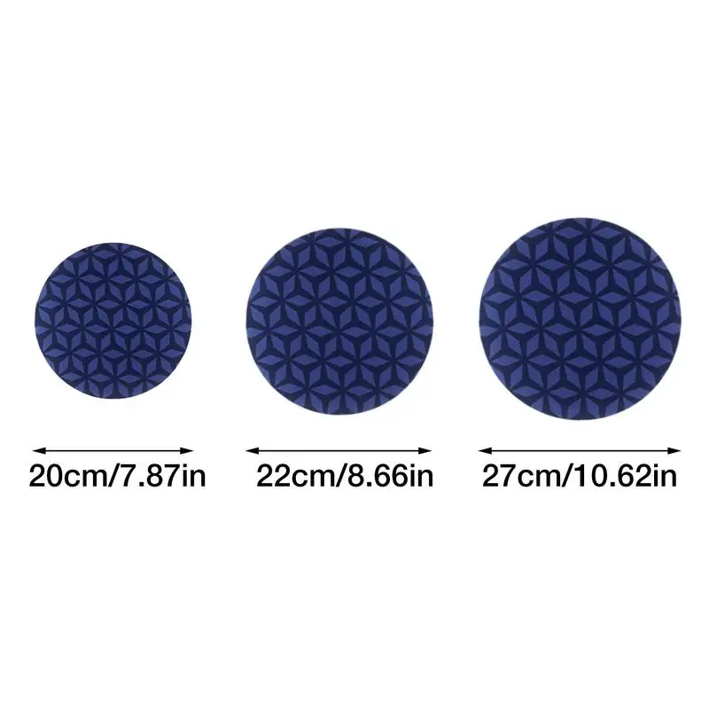 Bowl Covers Set Elastic Food Storage Covers 3 Reusable Fabric Bowl Lids For Food Storage Container Kitchen Supplies food cover kitchen utensils kitchen supplies fresh keeping cover preservation cover bowl cover