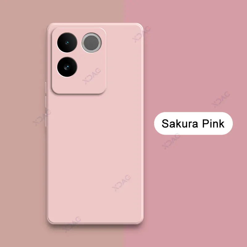 Luxury Original Double Liner 360° Soft Square Liquid Silicone Phone Cover