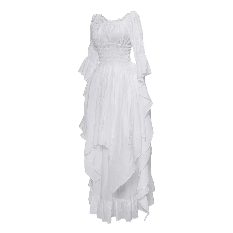 Abito Vittoriano Donna Medievale 1860 Maniche Lunghe Per Halloween E Feste A Tema - 2