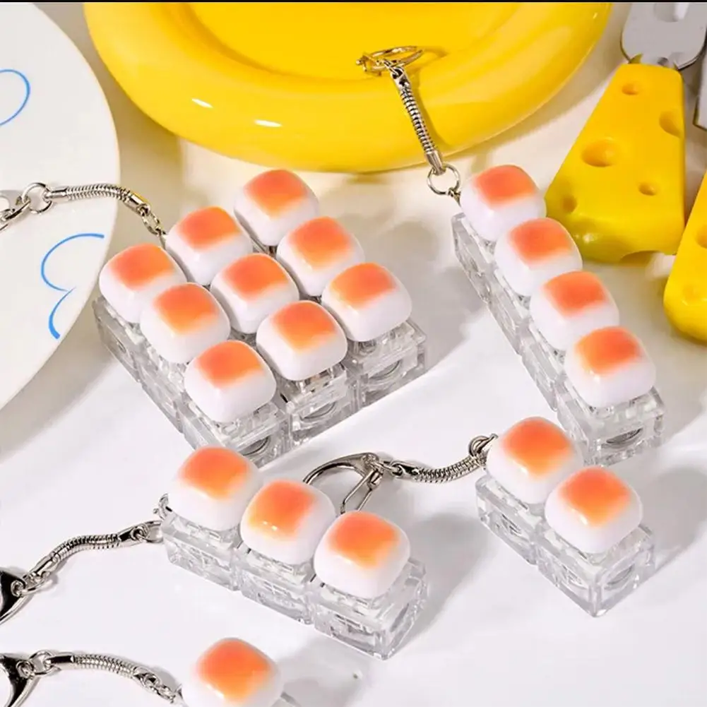 1/2/3/4/5/6/9 Keys Bread Keycap Stress Relief LED Light Figertip Clicker Butto Toy Mechaical Keyboard Pedat_voghion.com