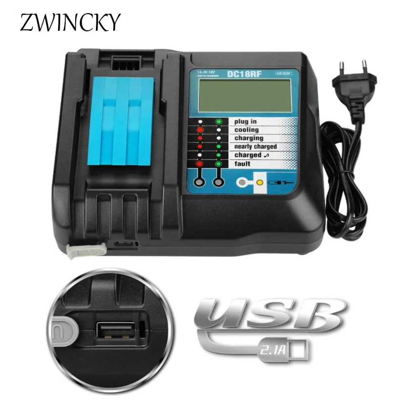 ZWINCKY DC18RF Li ion Battery Charger 3.5A Charging Current for
