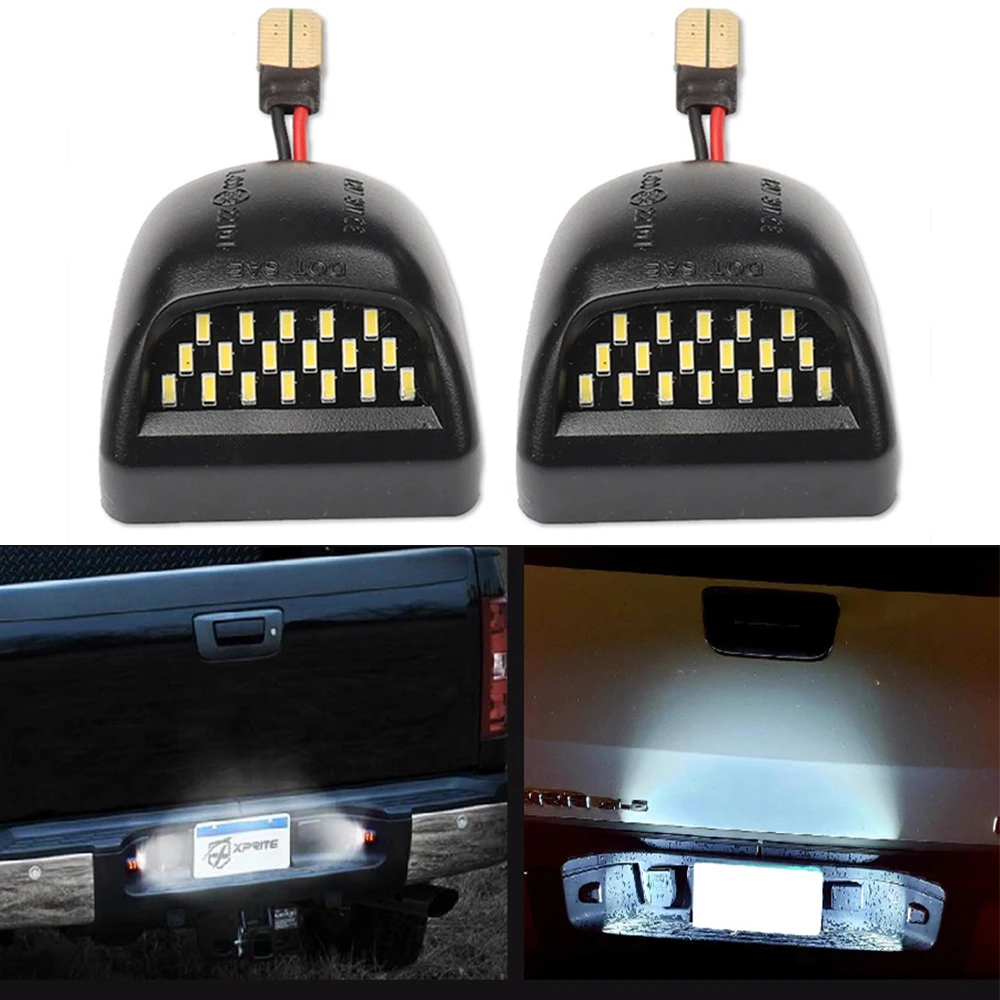 2 Pcs 6000K Luce Targa Bianca Per Chevrolet Chevy Avalanche Silverado Tahoe 1500 2500 Kit Lampada Per Auto A Led