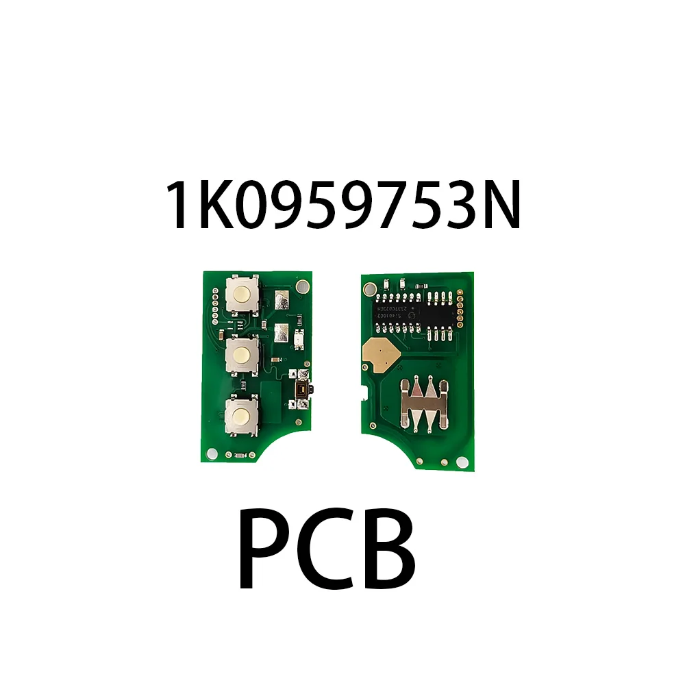 กุญแจรีโมทรถยนต์อัจฉริยะ Sunshine 1K0959753N 3BTN 434 MHZ ID48 ชิป สำหรับรถยนต์ Volkswagen VW Golf 5 Jetta Tiguan Polo พร้อมใบมีด HU66 2