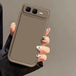Luxury Candy Matte Soft Cover with Anti - Fall Protection for Infinix Smart 10 Plus (TY brown)