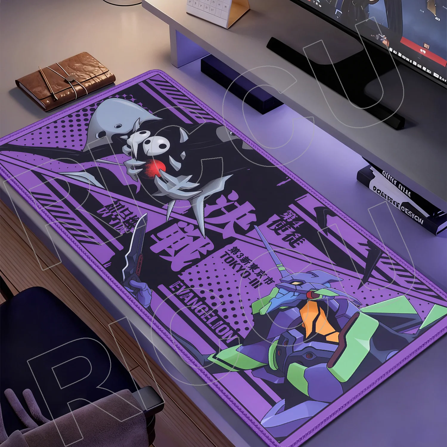 HD Printing Anime EVA Mouse Pad Keyboard Rug Kawai Rubber Accessories Non-slip