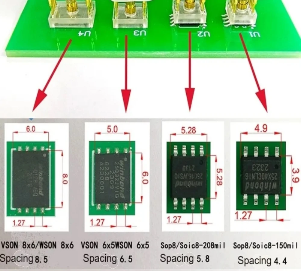 Agulha Flash Eeprom para Sop8 Wson Chip Burning Burn Write Cabo de Mola Flash Burn 1pc