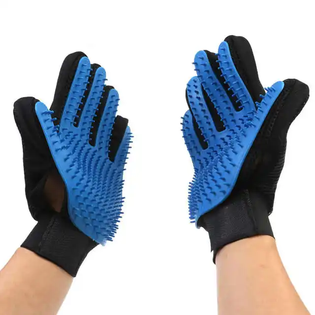 NONOR Rubber Pet Bath Brush Protection Silicone Cat Comb Glove Massage Grooming Dogs Cats supplies 3