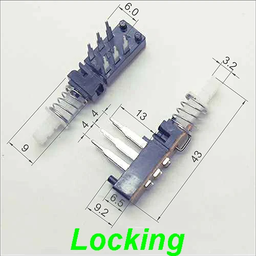 10Pieces/Lot Spring Switch Reed Switch Latching Self-locking Plastic ...
