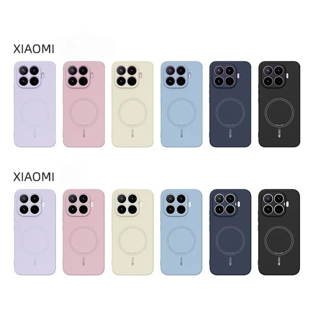 Magnetic Shockproof Liquid Silicone Phone Case with Soft Touch Finish